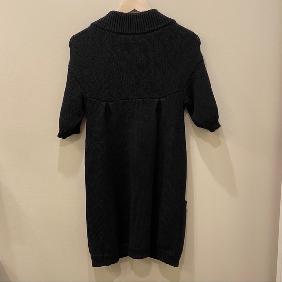 Vince Wool Black Preppy Cardigan Y2K Whimsigoth Academia - Picture 4 of 6